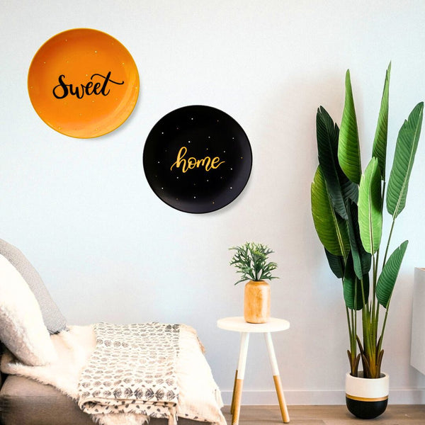 Sweet Home Wall Plate Set | Hand Lettered Home Decor | Personalised Gift